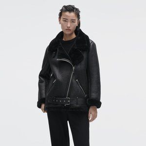 Black Zara Double Faced Jacket Size Small